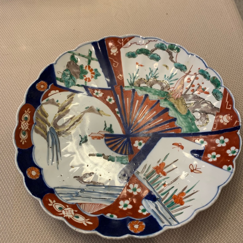 Vintage Japanese Imari Charger Plate